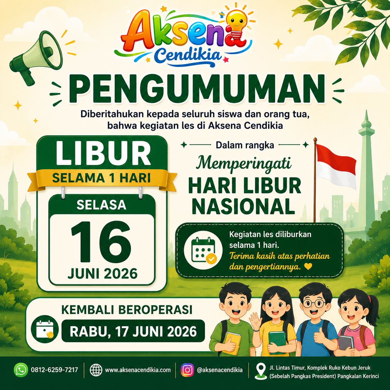 1Muharam Tahun baru Islam 1448 H
